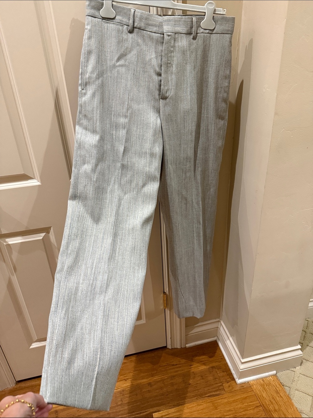 Dior Men's Light Gray Dress Pants - Subtle Pinstripe. Never worn but no tag.